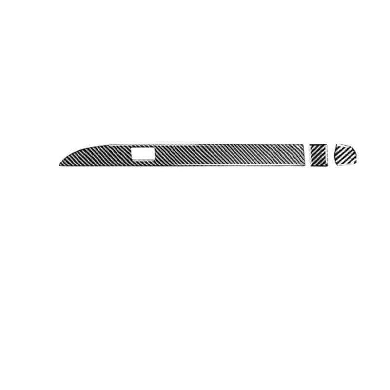 Dekoration Cover Kohlefaser Trim Für 6er-Serie M6 E63 E64 2004–2010 Zubehör Kohlefaser Auto Innenraum Passagier Aufbewahrungsbox Panel Trim Aufkleber Dekoration(Black Carbon LHD) von NMHTJ