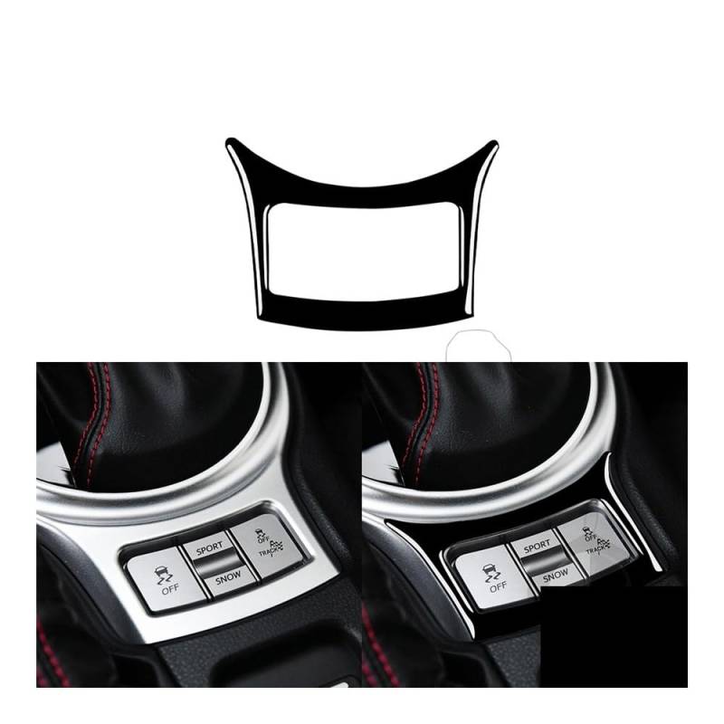 Dekoration Cover Kohlefaser Trim Für BRZ Für 86 GT86 2017 2018 2019 Schwarzes Kunststoffzubehör Auto-Schaltknauf-Panel-Trimm-Aufkleber-Dekorationsset von NMHTJ