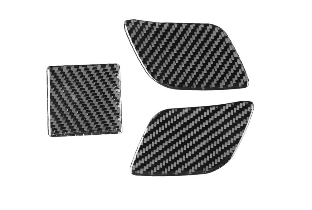 Dekoration Cover Kohlefaser Trim Für CLS C219 04-09 Kohlefaser-Scheinwerfer-Unterteil-Körper-Frontabdeckung Aufkleber Auto-Innenausstattung Dekorative Aufkleber(Black) von NMHTJ