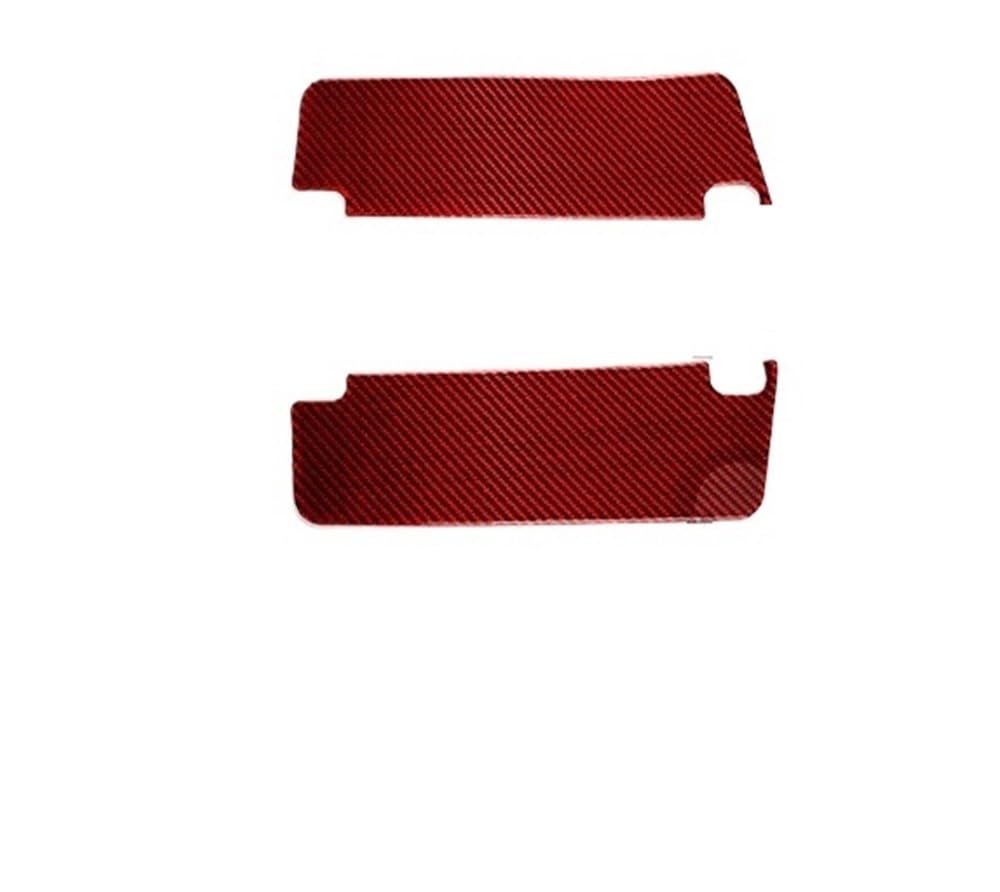Dekoration Cover Kohlefaser Trim Für Camaro 2010-2015 Carbon Fiber Front Dach Sonnenblenden Panel Trim Abdeckung Auto Innen Zubehör Dekorative Aufkleber von NMHTJ