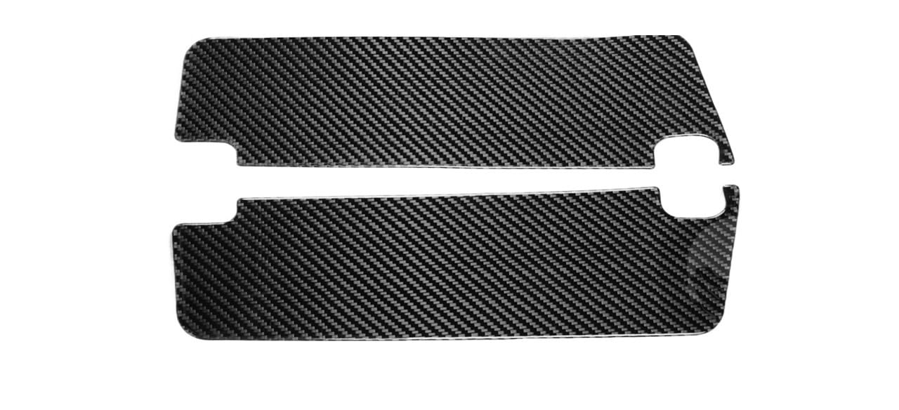 Dekoration Cover Kohlefaser Trim Für Camaro 2010-2015 Carbon Fiber Front Dach Sonnenblenden Panel Trim Abdeckung Auto Innen Zubehör Dekorative Aufkleber von NMHTJ