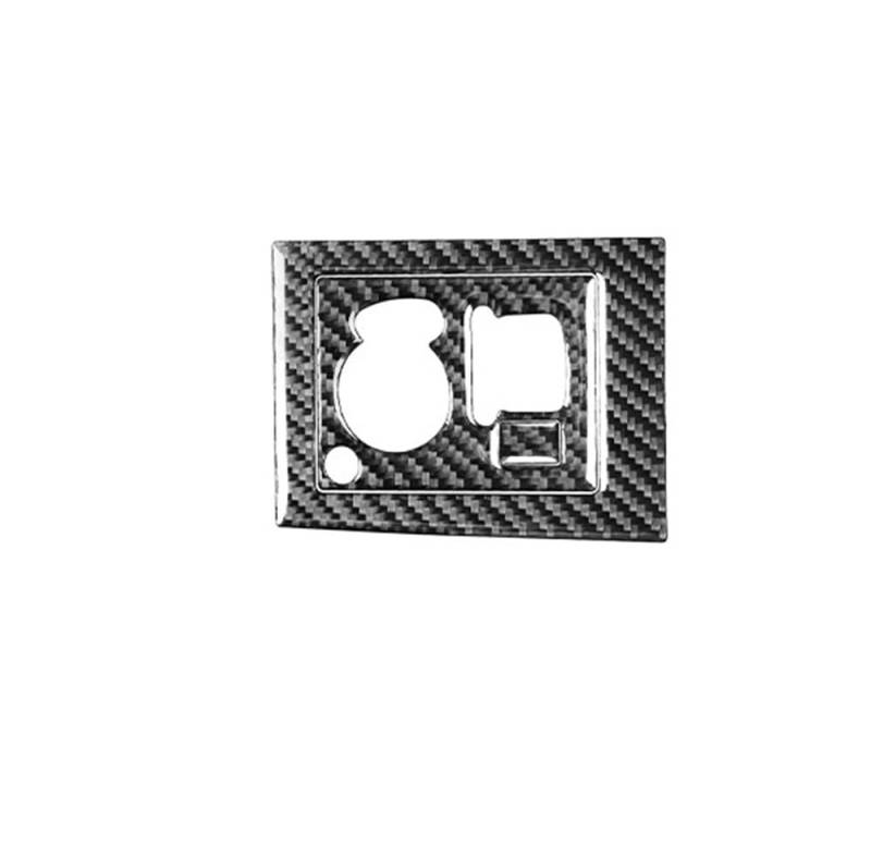 Dekoration Cover Kohlefaser Trim Für Chrysler 300 300C 2005-2007 Kohlefaser-Instrumententafel-Kofferraumknopfabdeckung Autoinnenausstattung Dekorative Aufkleber(2 Black LHD) von NMHTJ