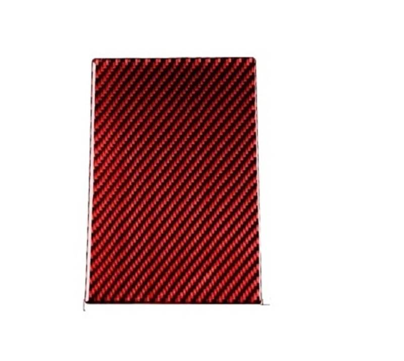 Dekoration Cover Kohlefaser Trim Für Civic 11. Generation 2022 Kohlefaser Zentrales Tankpad Verkleidungsabdeckung Autoinnenausstattung Dekorativer Aufkleber(Red Carbon Fibre) von NMHTJ
