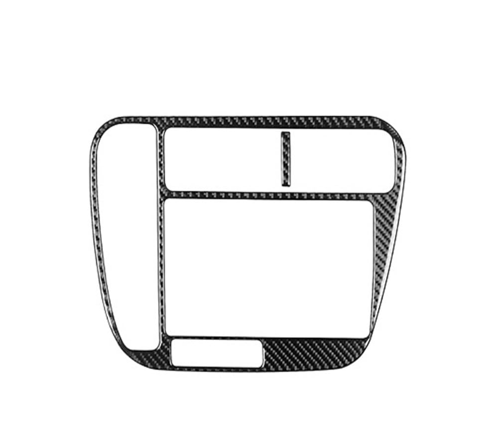 Dekoration Cover Kohlefaser Trim Für Civic 1999-2000 Carbon Fiber Navigation Shift Fensterheber Panel Auto Innen Zubehör Dekorative Aufkleber(3 LHD) von NMHTJ
