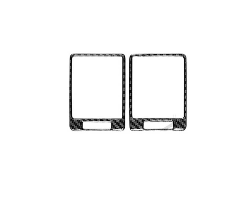 Dekoration Cover Kohlefaser Trim Für Corolla 2007-2013 Carbon Fiber Instrument Klimaanlage Vents Panel Auto Innen Zubehör Dekorative Aufkleber(1 Black) von NMHTJ
