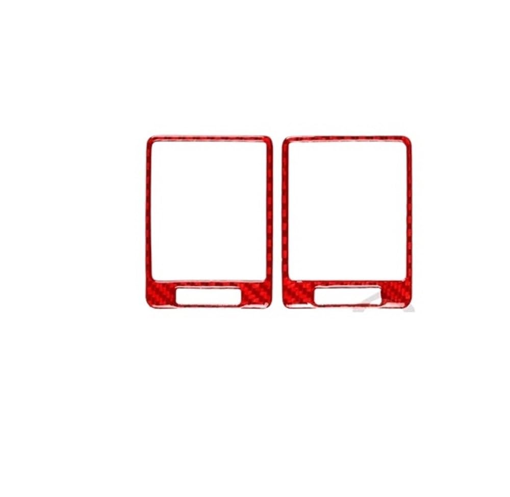 Dekoration Cover Kohlefaser Trim Für Corolla 2007-2013 Carbon Fiber Instrument Klimaanlage Vents Panel Auto Innen Zubehör Dekorative Aufkleber(1 Red) von NMHTJ