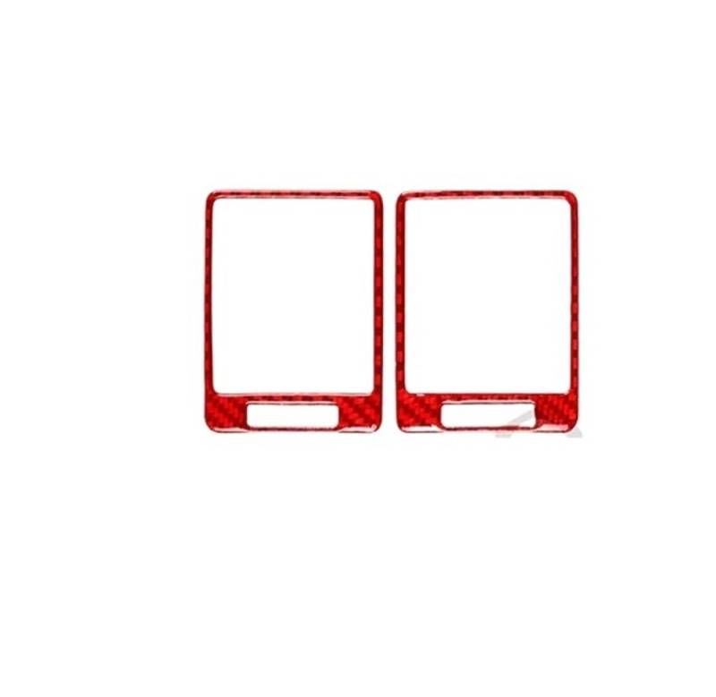 Dekoration Cover Kohlefaser Trim Für Corolla 2007-2013 Carbon Fiber Instrument Klimaanlage Vents Panel Auto Innen Zubehör Dekorative Aufkleber(1 Red) von NMHTJ