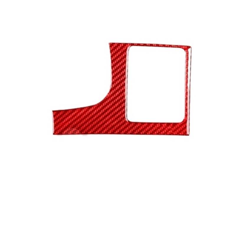 Dekoration Cover Kohlefaser Trim Für Corolla 2007-2013 Carbon Fiber Instrument Klimaanlage Vents Panel Auto Innen Zubehör Dekorative Aufkleber(2 Red RHD) von NMHTJ