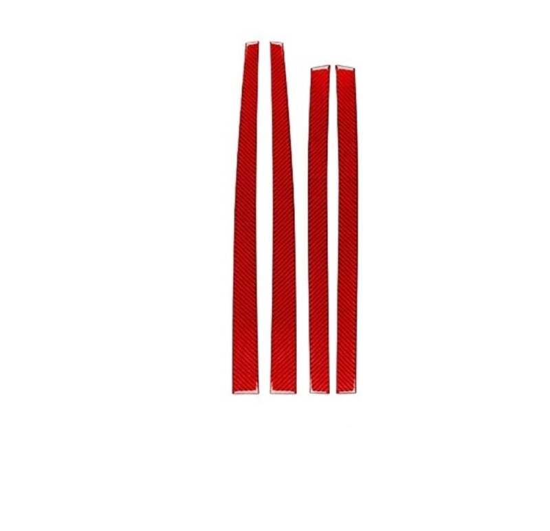 Dekoration Cover Kohlefaser Trim Für Dakota 2001-2004 Carbon Fiber Vorder- Und Hintertüren Panel Trim Streifen Auto Innen Zubehör Dekorative Aufkleber(4) von NMHTJ