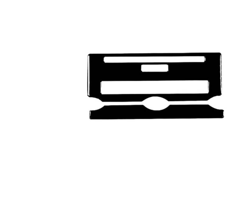 Dekoration Cover Kohlefaser Trim Für Discovery 4 2010-2016 Autozubehör Innenraum Luftauslass Getriebe Getränkehalter Seitenverkleidung Aufkleber Glanz Schwarz Kunststoff(R) von NMHTJ