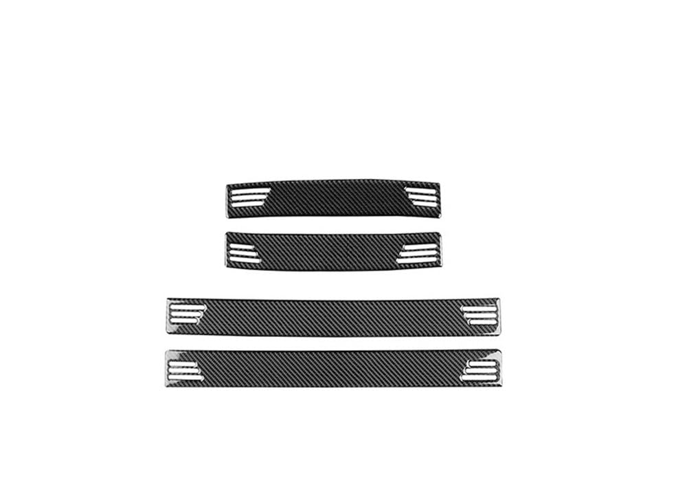 Dekoration Cover Kohlefaser Trim Für Emgrand Für Proton S70 2022-2025 Carbon Fiber Willkommen Pedal Türschweller Panel Auto Innen Zubehör Dekorative Aufkleber von NMHTJ