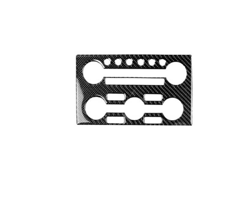 Dekoration Cover Kohlefaser Trim Für GTR R35 2008-2020 Carbon Fiber Navigation Multimedia Control Panel Auto Innen Zubehör Dekorative Aufkleber(1 Black LHD) von NMHTJ