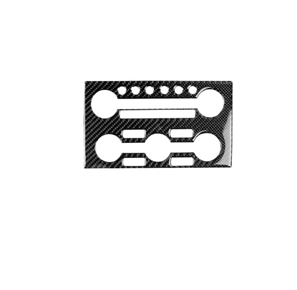 Dekoration Cover Kohlefaser Trim Für GTR R35 2008-2020 Carbon Fiber Navigation Multimedia Control Panel Auto Innen Zubehör Dekorative Aufkleber(1 Black RHD) von NMHTJ