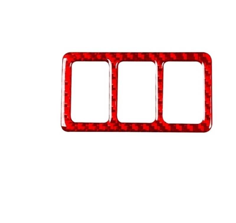 Dekoration Cover Kohlefaser Trim Für Grand Für Vitara 2006-2013 Zubehör Carbon Fiber Scheinwerfer Schalter Rahmen Trim Aufkleber Dekoration Auto Innen(4) von NMHTJ