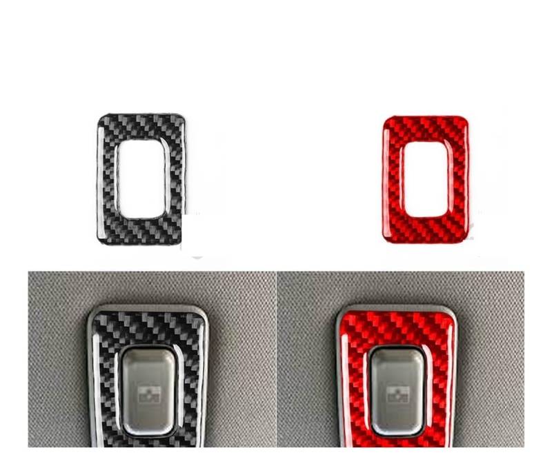 Dekoration Cover Kohlefaser Trim Für Hummer H3 2006-2010 Carbon Fiber Dachfenster Control Switch Rahmen Trim Auto Innen Zubehör Dekorative Aufkleber(4) von NMHTJ