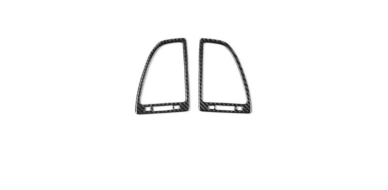 Dekoration Cover Kohlefaser Trim Für Infiniti FX 2009–2013 QX70 14+ Carbonfaser-Armaturenbrett Beidseitiger Luftauslass Dekorative Abdeckung Auto-Innenraum-Zubehör Aufkleber(Black) von NMHTJ