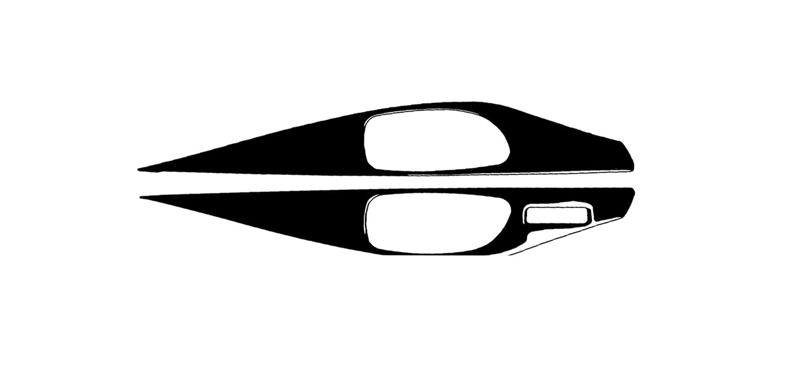 Dekoration Cover Kohlefaser Trim Für Infiniti Q50 2014-2020 Zubehör Auto Schwarz Kunststoff Innen Tür Griff Panel Trim Aufkleber Dekoration(5-C) von NMHTJ