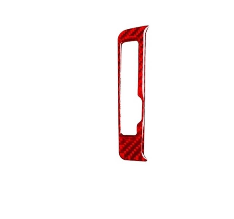 Dekoration Cover Kohlefaser Trim Für Q5 Für A4 SQ5 8R S4 B8 2009-2017 Zubehör Kohlefaser Autoinnenausstattung Getriebeanzeige Rahmenverkleidung Verkleidung Aufkleber Dekoration(Red Carbon LHD) von NMHTJ