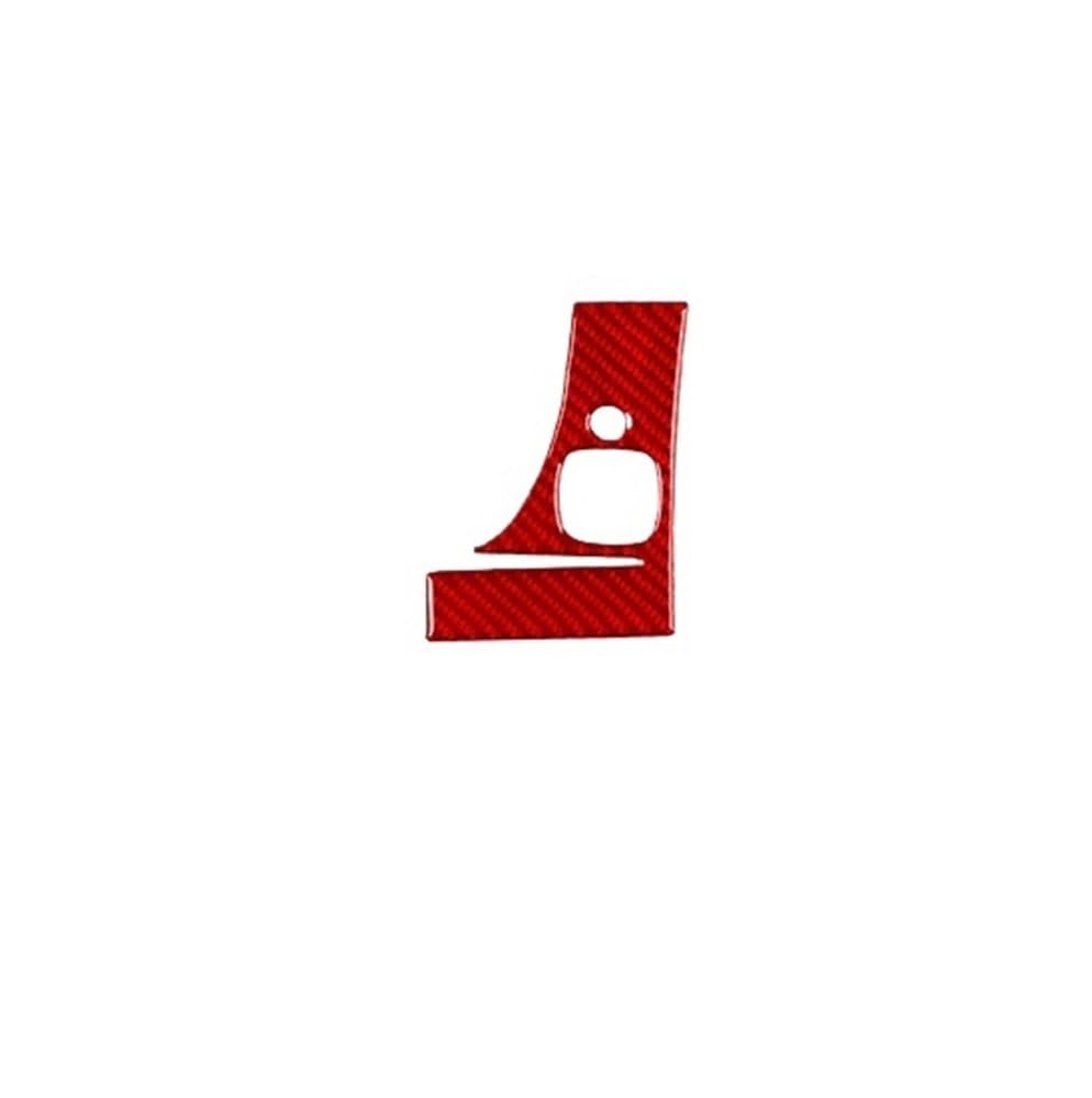 Dekoration Cover Kohlefaser Trim Für Ra&nger Sport 2020-2022 Kohlefaser-Spiegelverstellungspanel-Trimmabdeckung Autoinnenausstattung Dekorative Aufkleber(Red RHD) von NMHTJ