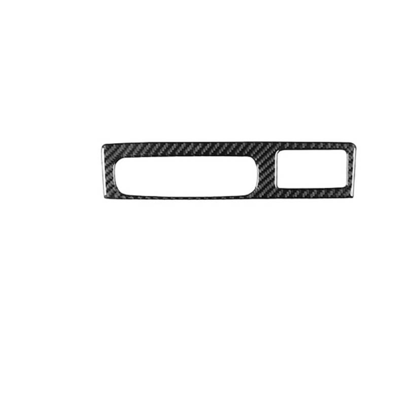 Dekoration Cover Kohlefaser Trim Für Ram 2019 2020 2021 2022 2023 Zubehör Carbon Fiber Auto Innen Port Panel Trim Aufkleber Dekoration(Black) von NMHTJ