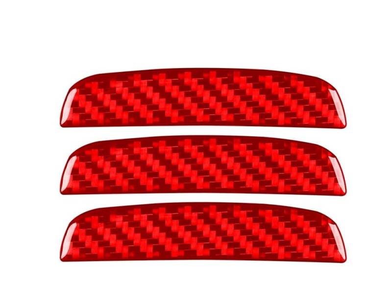 Dekoration Cover Kohlefaser Trim Für S-Klasse W222 2013-2020 Kohlefaser-Auto-Zentralsteuerung Aufbewahrungsbox Rückwand Aufkleber Dekoration Zubehör(Red Carbon) von NMHTJ