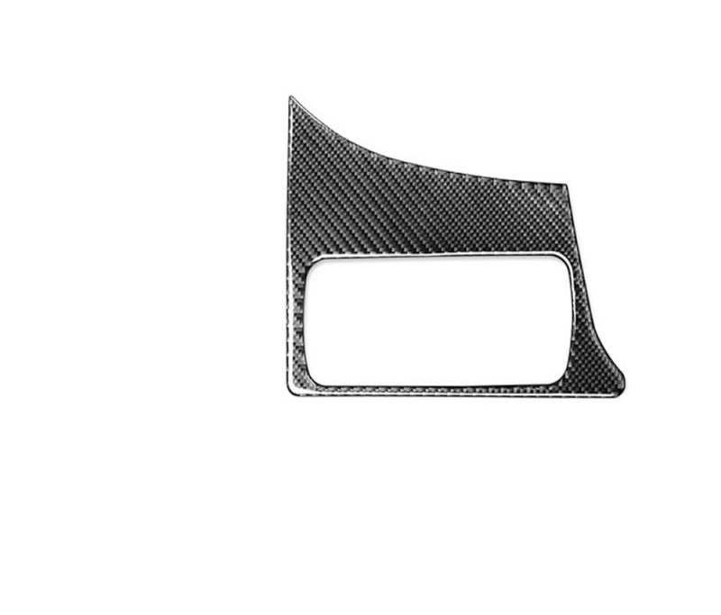 Dekoration Cover Kohlefaser Trim Für Smart 453 2016-2021 Zubehör Carbon Fiber Auto Innen Scheinwerfer Schalter Panel Trim Aufkleber Dekoration(LHD Black) von NMHTJ