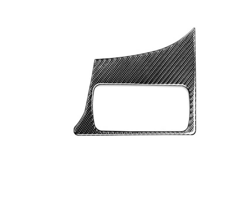 Dekoration Cover Kohlefaser Trim Für Smart 453 2016-2021 Zubehör Carbon Fiber Auto Innen Scheinwerfer Schalter Panel Trim Aufkleber Dekoration(RHD Black) von NMHTJ