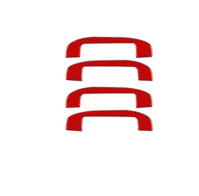 Dekoration Cover Kohlefaser Trim Für Teana 2013-2018 Carbon Fiber Tür Armlehne Panel Trim Abdeckung Auto Innen Zubehör Dekorative Aufkleber(Red Carbon Fibre) von NMHTJ