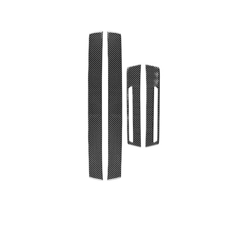 Dekoration Cover Kohlefaser Trim Für Teana 2013-2018 Carbon Fiber Willkommen Türschweller Panel Trim Streifen Auto Innen Zubehör Dekorative Aufkleber von NMHTJ