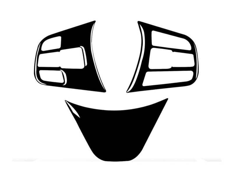 Dekoration Cover Kohlefaser Trim Für X1 F48 2016-2022 Für X2 F39 2018-2022 Zubehör Carbon Fiber Auto Innen Lenkrad Panel Trim Aufkleber Dekoration(O) von NMHTJ