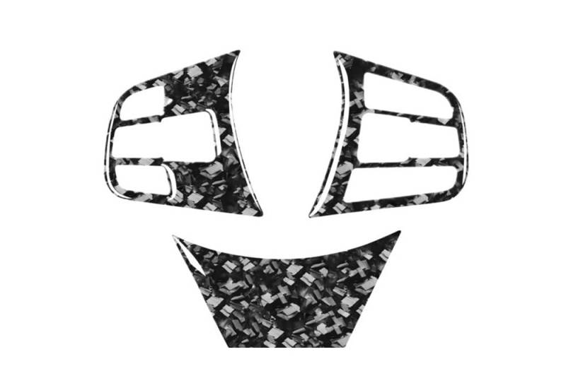 Dekoration Cover Kohlefaser Trim Für X1 F48 2016-2022 Für X2 F39 2018-2022 Zubehör Carbon Fiber Auto Innen Lenkrad Panel Trim Aufkleber Dekoration(W) von NMHTJ