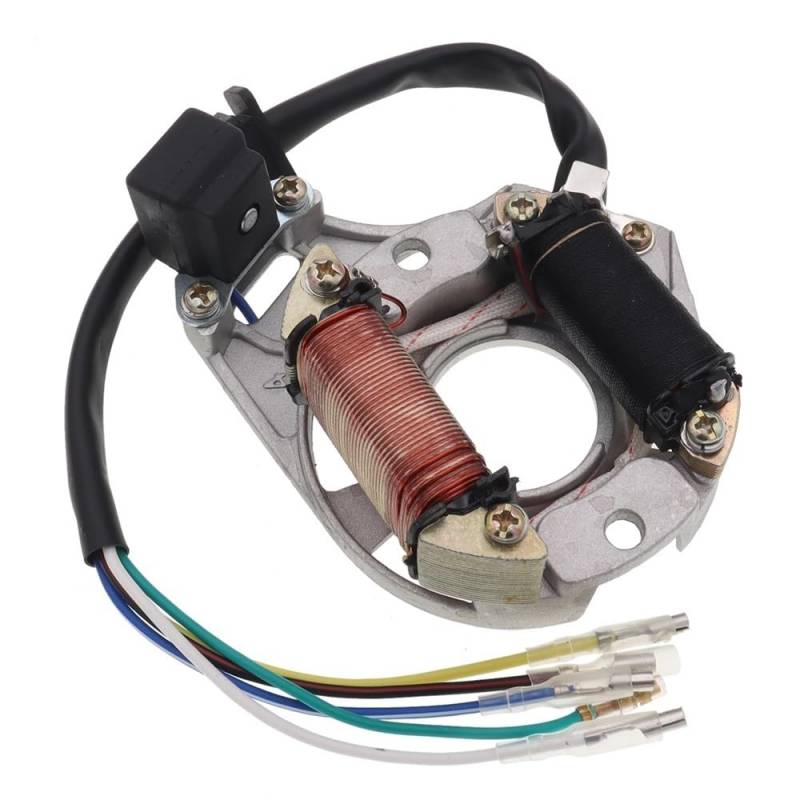 Motorrad Magneto Zündstator 2 Spulen AC Stator Zündmagnetplatte für 50ccm 70ccm 90ccm 110ccm 125ccm Quad von NMHTJ