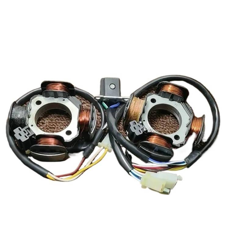 Motorrad Magneto Zündstator Für AG100 AG50 V100 SJ50 leichte 4-Spulen-Stromgenerator-Tuning-Upgrade Statorspule Magneto-Rotor-Zündung von NMHTJ