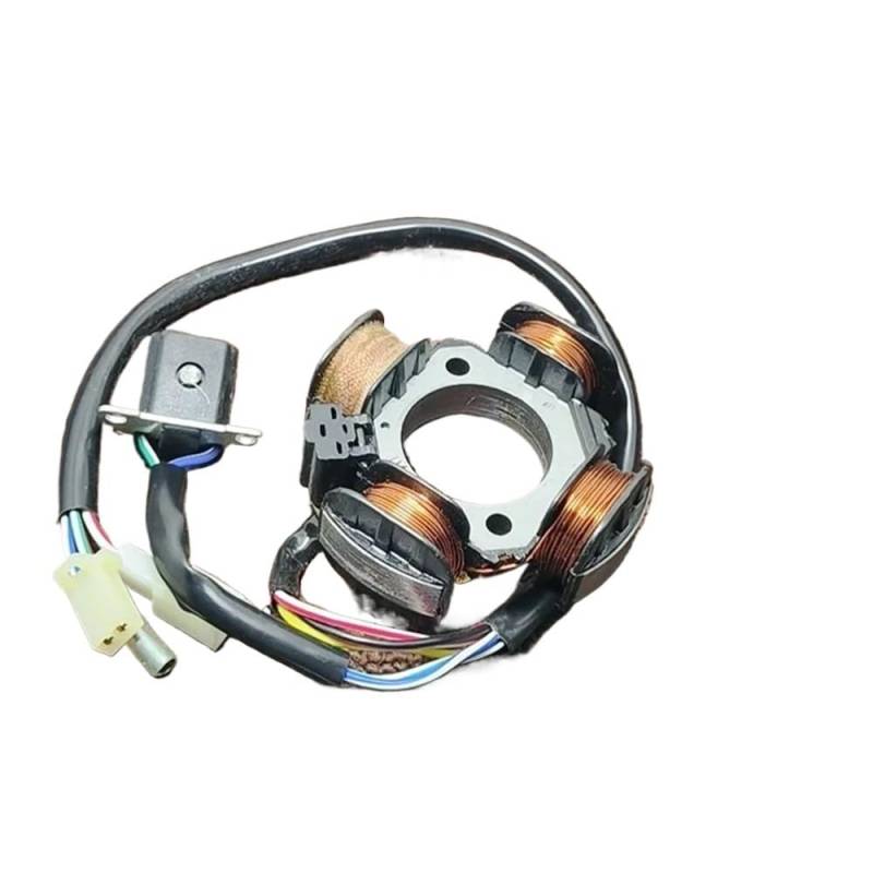 Motorrad Magneto Zündstator Für AG100 AG50 V100 SJ50 leichte 4-Spulen-Stromgenerator-Tuning-Upgrade Statorspule Magneto-Rotor-Zündung von NMHTJ