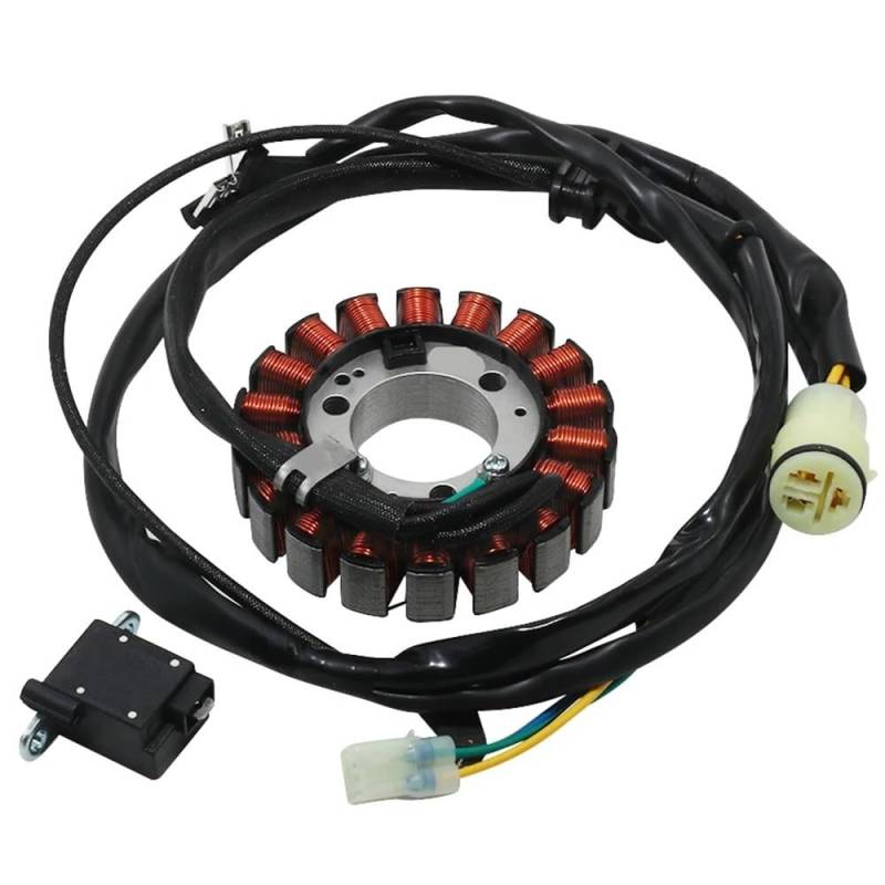 Motorrad Magneto Zündstator Motorrad Motor Generator Zündung Stator Spule Teile Für FL400 FL400R FL 400 R 1989-1990 OEM:31120-HE0-013 31120-HE0-003 von NMHTJ