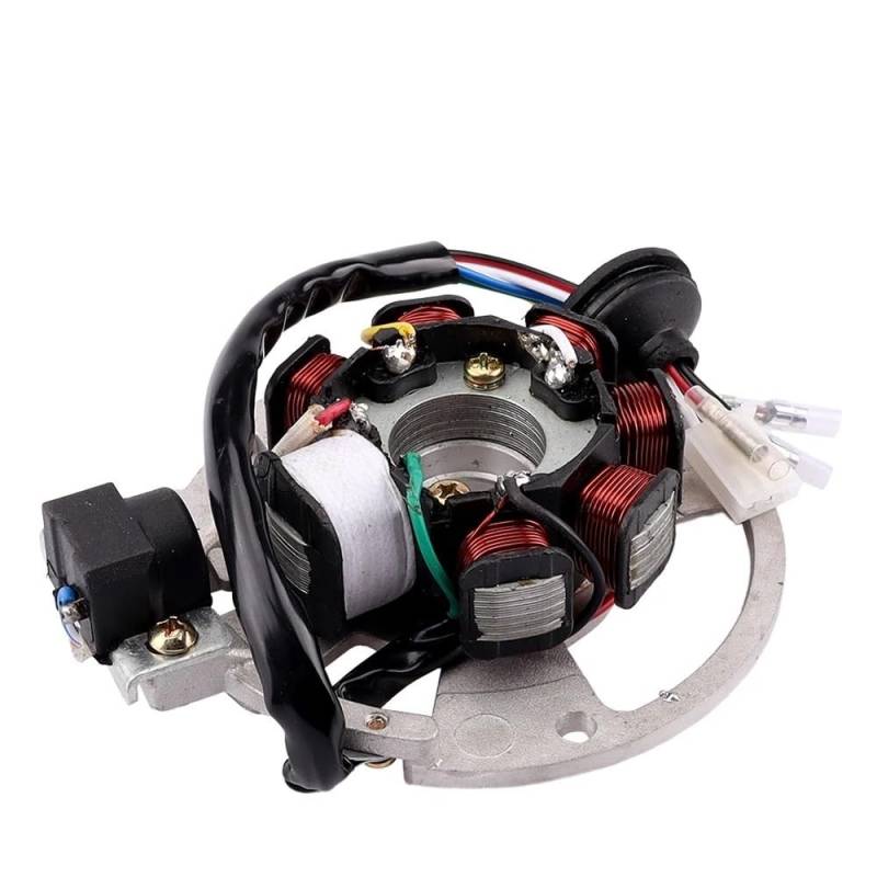 Motorrad Magneto Zündstator Motorrad Stator Magneto Generator Spule Stator Für 2 Hub Roller Jog 50 CG50 GY50 CE50 ATV Bu&ggy Quad von NMHTJ