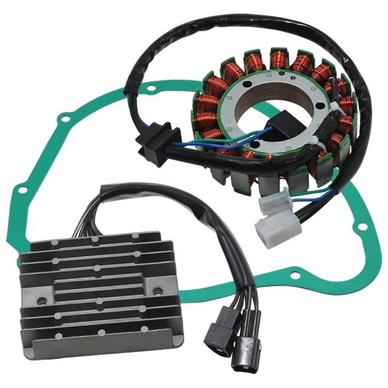 Motorrad Magneto Zündstator Motorrad Stator Spule Regler Gleichrichter Dichtung Generator Abdeckung Set Für VL1500 Intruder C1500 Boulevard C90 Teile von NMHTJ