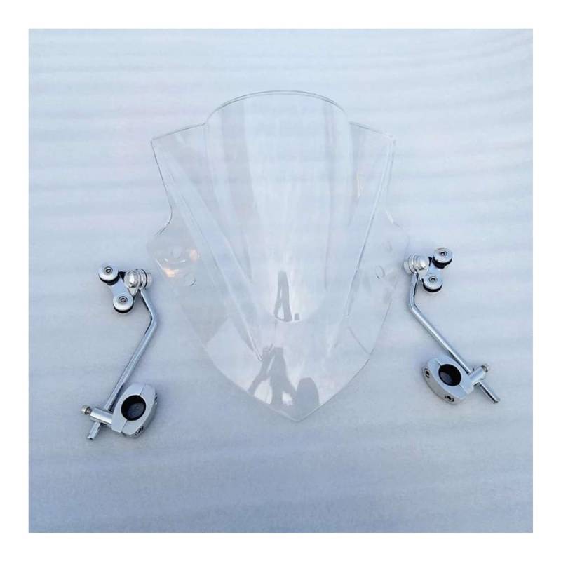 Windschutzscheibe Motorräder Für GSX S 125 GSX S 150 Motorrad Windschutzscheibe Verstellbare Universal Windschutzscheibe Spoiler Verlängerung Deflektor Bildschirm von NMHTJ