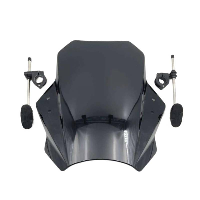 Windschutzscheibe Motorräder Für GSX S 125 GSX S 150 Motorrad Windschutzscheibe Verstellbare Universal Windschutzscheibe Spoiler Verlängerung Deflektor Bildschirm von NMHTJ