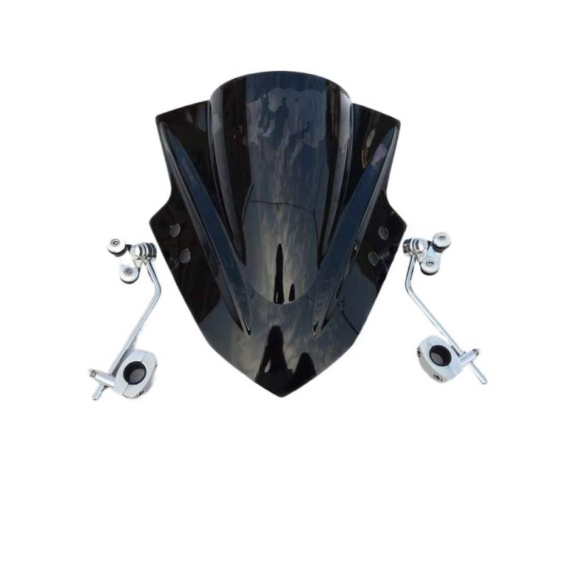 Windschutzscheibe Motorräder Für GSX S 125 GSX S 150 Motorrad Windschutzscheibe Verstellbare Universal Windschutzscheibe Spoiler Verlängerung Deflektor Bildschirm von NMHTJ