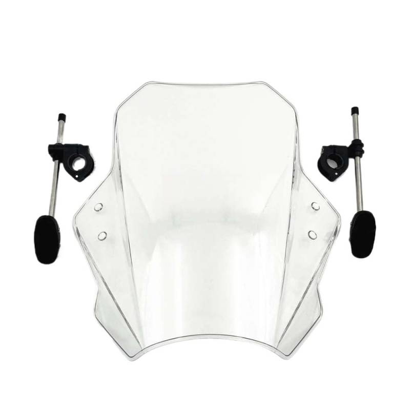 Windschutzscheibe Motorräder Für GSX S 125 GSX S 150 Motorrad Windschutzscheibe Verstellbare Universal Windschutzscheibe Spoiler Verlängerung Deflektor Bildschirm von NMHTJ
