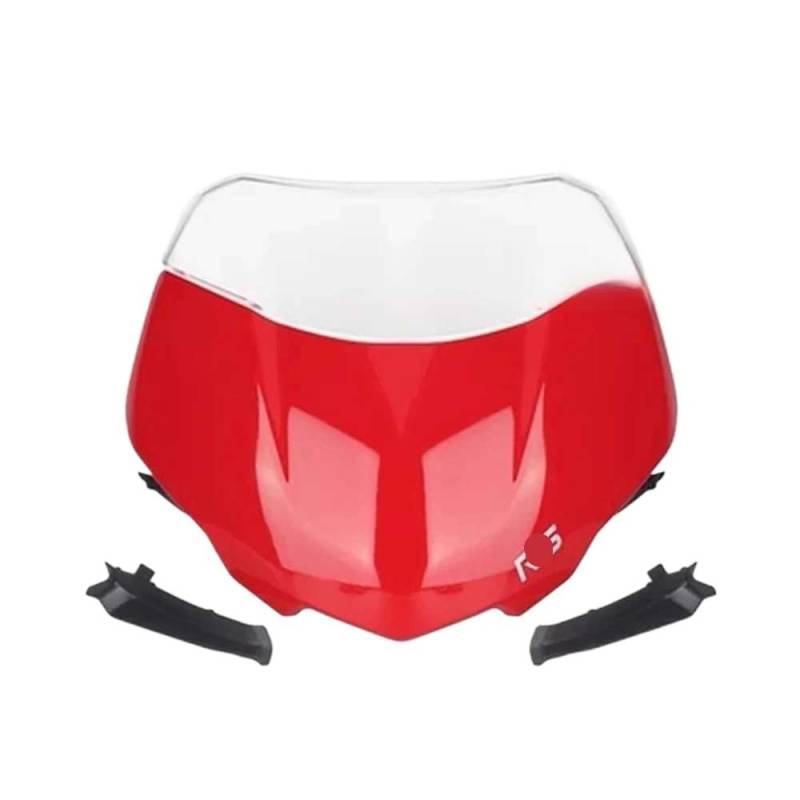 Windschutzscheibe Motorräder Für St&reet Triple 765RS 2023 Motorrad Frontscheibe Windschutz Visier Windschutz Schild Spoiler Deflektor Windschutzscheibe von NMHTJ