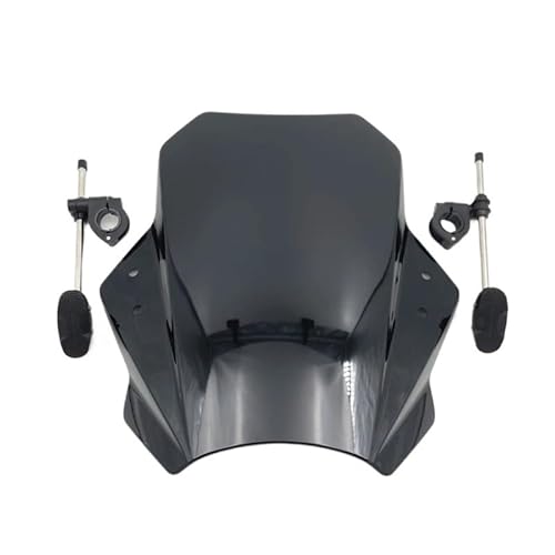 Windschutzscheibe Motorräder Für VT750S Motorrad Windschutzscheibe Universal Motorrad Deflektor Clamp-On Variable Windschutzscheibe Spoiler Windschutzscheibe Spoiler von NMHTJ