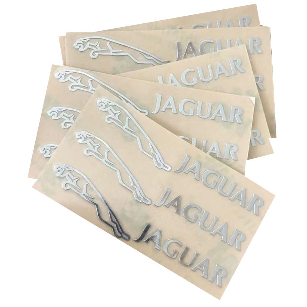 Metall Auto Emblem Aufkleber für Jaguar F‑Type 2013,Innenraum Logo Badge Metallische Autoaufkleber Zubehör,8 PCS Metall Auto Emblem Aufkleber für Jaguar F‑Type 2013,Innenraum Logo Badge Metallische Autoaufkleber Zubehör,8 PCS von NMQDFRER