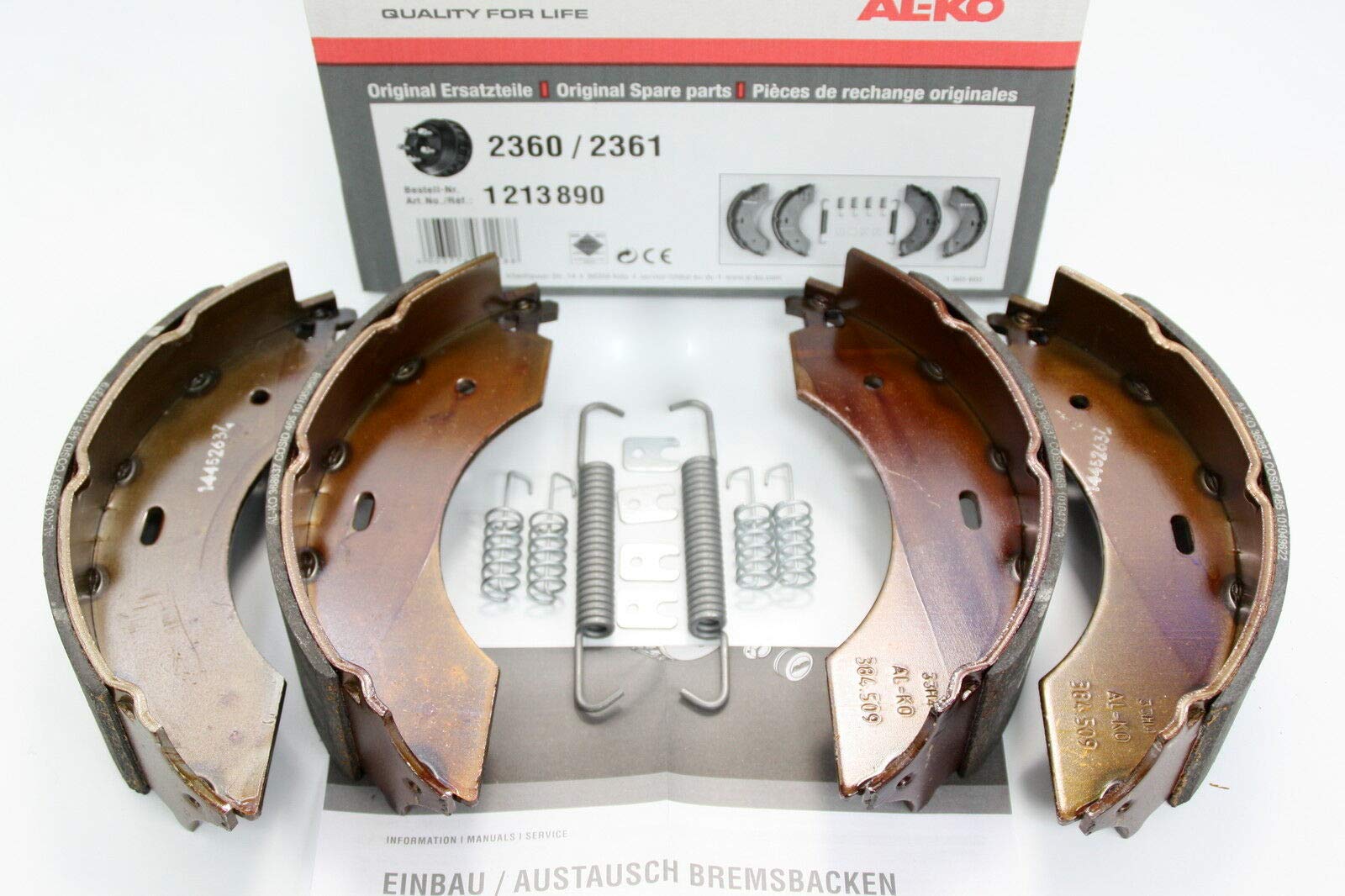 Original Bremsbackensatz AL-KO 2361 2360 ALKO Set 49 230x60mm Nr.: 1213890 von NN