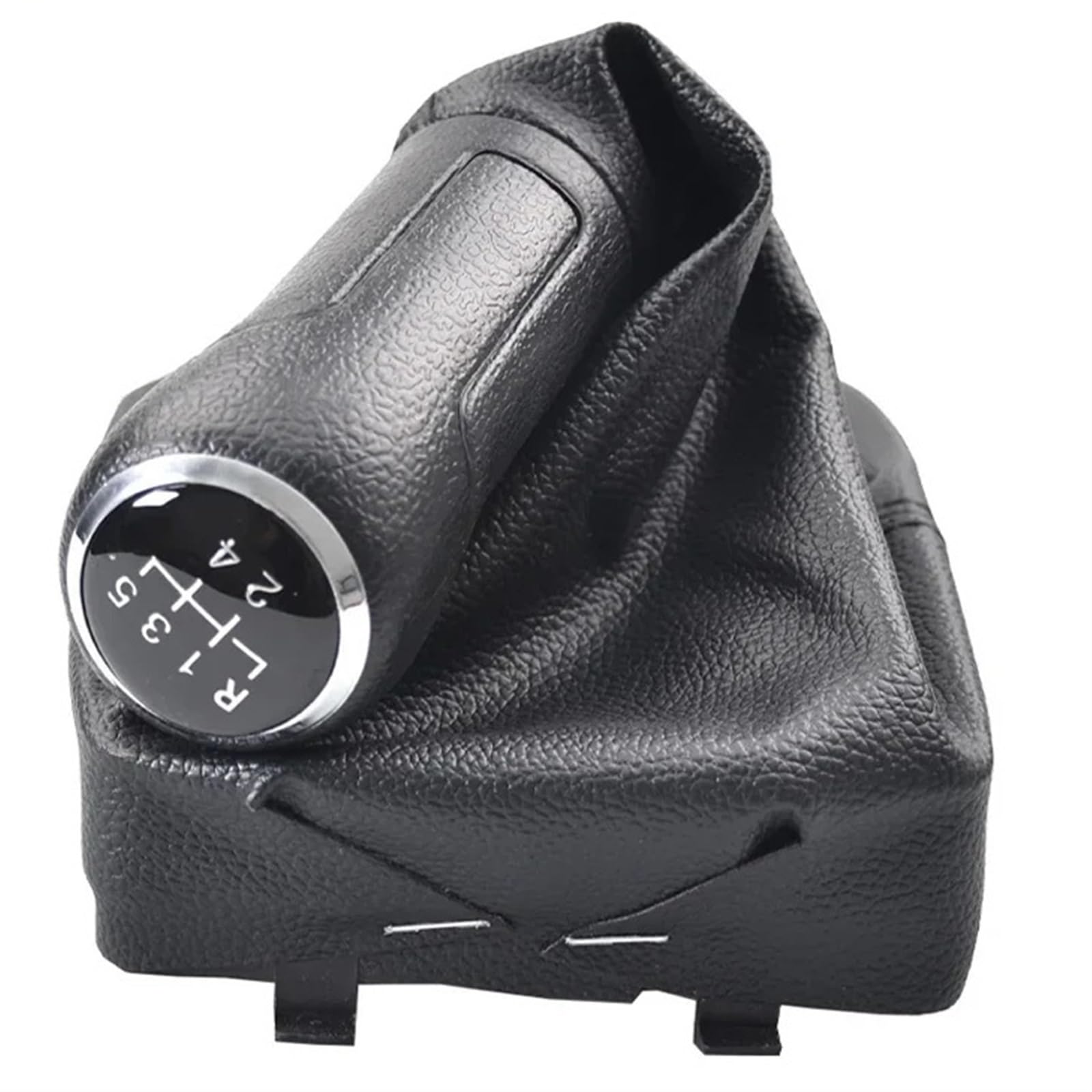 Kompatibel Mit Vw Für Polo 9N 9N2 9N3 2002–2009 Auto Hand Geschwindigkeit Schaltknauf Hebel Stick Griff Gamasche Boot Abdeckung Fall Auto Teile Schaltknäufe(Black) von NNBINK