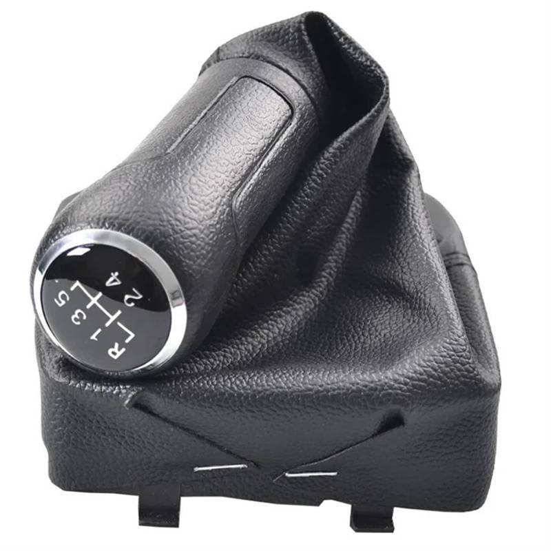 Kompatibel Mit Vw Für Polo 9N 9N2 9N3 2002–2009 Auto Hand Geschwindigkeit Schaltknauf Hebel Stick Griff Gamasche Boot Abdeckung Fall Auto Teile Schaltknäufe(Black) von NNBINK
