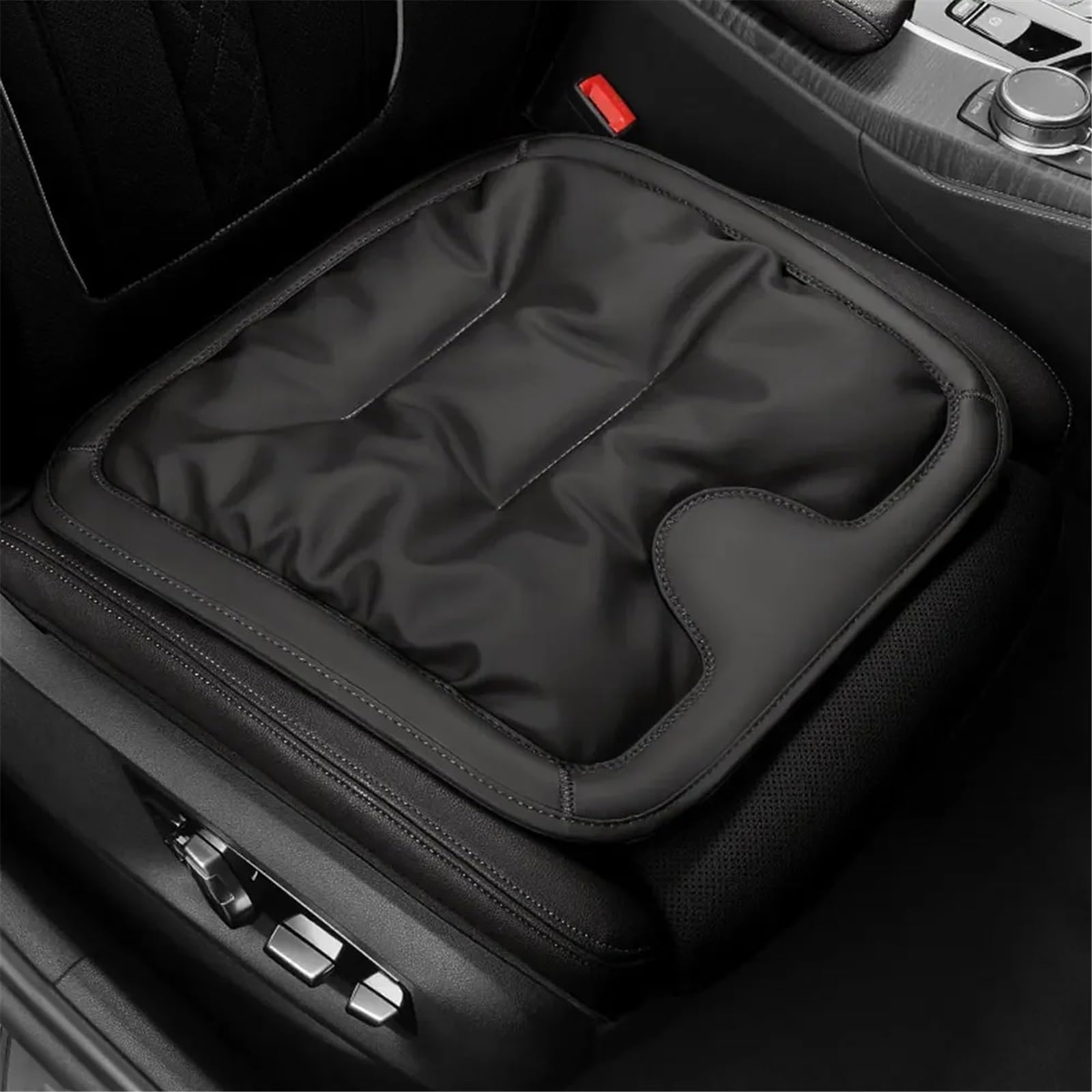 NNBINK Auto-Vordersitzkissen, Sitzkomfort-Kissen, Universelle Sitzbezüge, Auto-Innenausstattung, Auto-Vordersitzbezug, Auto-Kissenschutzmatte Autositz Sitzauflagen(Black) von NNBINK