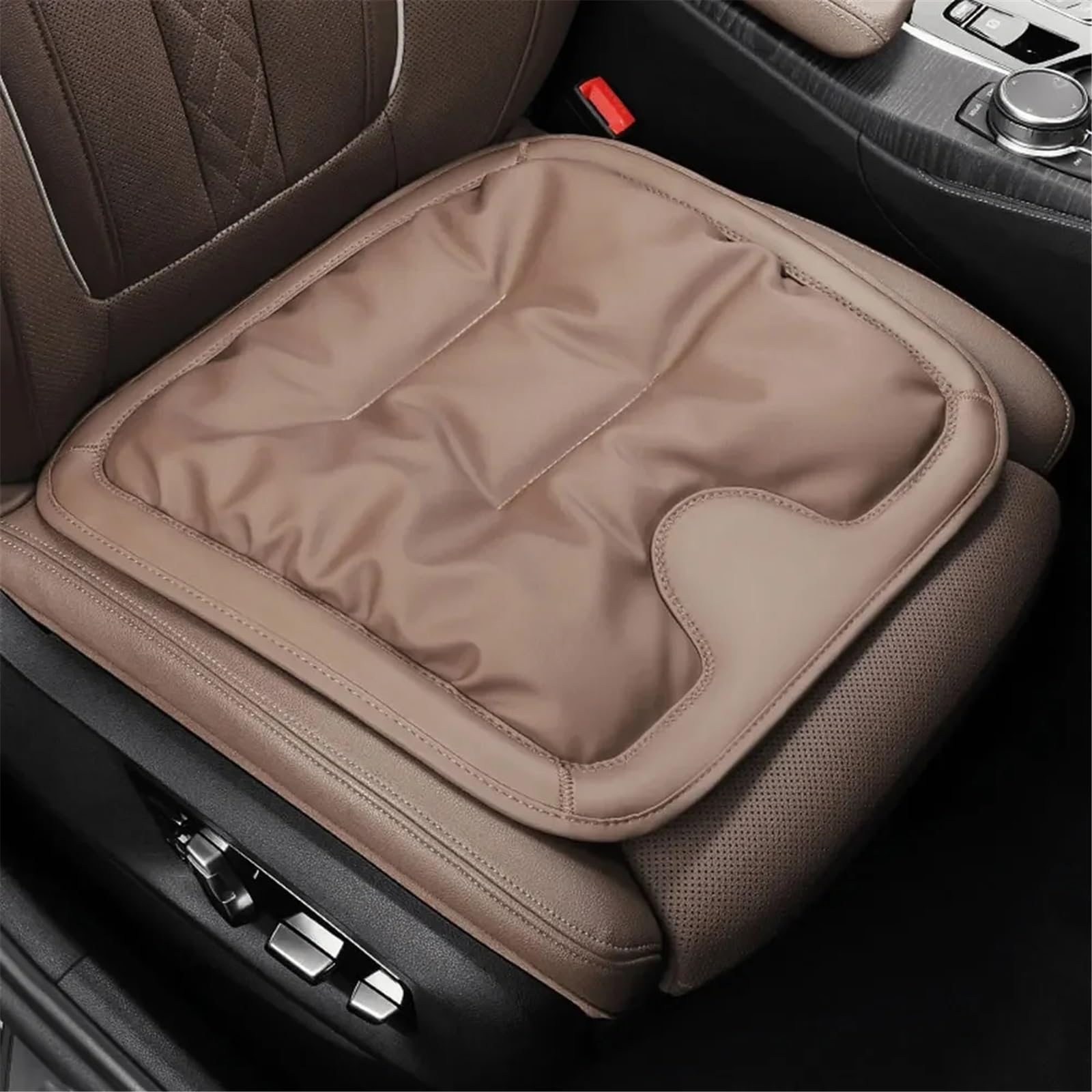 NNBINK Auto-Vordersitzkissen, Sitzkomfort-Kissen, Universelle Sitzbezüge, Auto-Innenausstattung, Auto-Vordersitzbezug, Auto-Kissenschutzmatte Autositz Sitzauflagen(Brown) von NNBINK