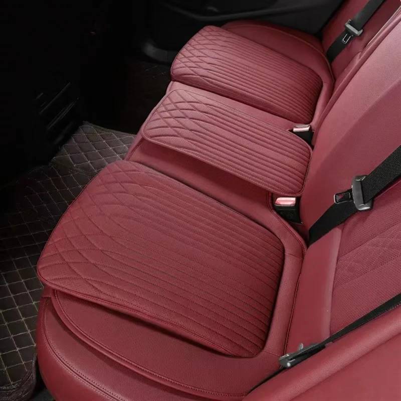 NNBINK Automobil-Universal-Sitzkissen, Komfort, Atmungsaktivität, Schweißabsorption, Auto-Innenraum, Autositz-Schutzpolster, Autositzkissen Autositz Sitzauflagen(Red,Rear) von NNBINK